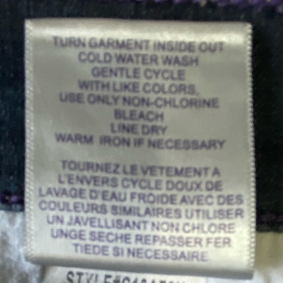 NYDJ  Dark Denim Lift Tuck Technology Skinny Jean. 12X 26" - Picture 14 of 15